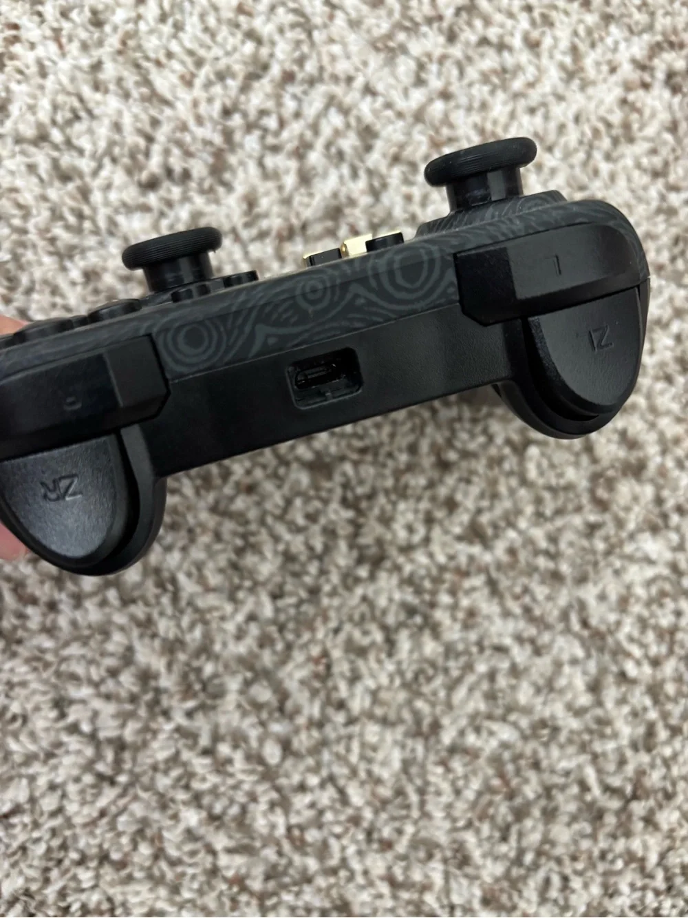 PowerA Wireless Zelda Controller Black Gold Nintendo Switch 1503256-02